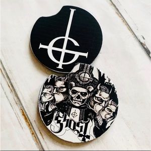 2/$15 Ghost band  Car Coaster
